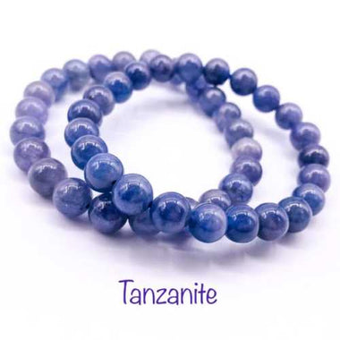 RARE TANZANITE Crystal Gemstone Bracelet size 8mm