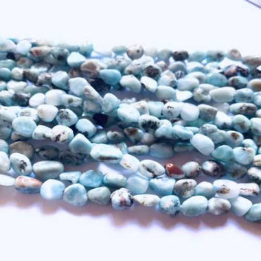 GENUINE LARIMAR Potato Nugget Gemstones Beads 6*8mm -15 Inches Strand
