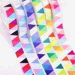 Grosgrain Ribbon Triangle Pattern Multi Coloured