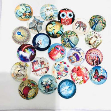 Glass Cabochon Material Tree of Life Theme ( 10pcs )