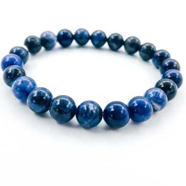 Sodalite Gemstone / Swarovski Crystals Bracelet size 8mm