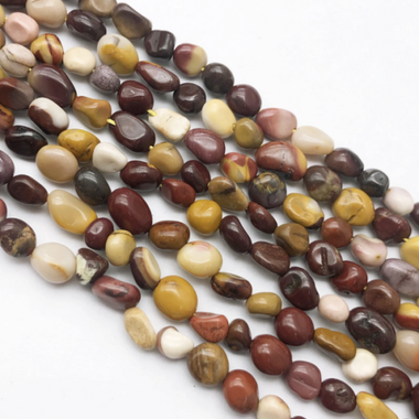 Mookaite Crystal Tumbled Nugget Gemstone Beads 6*8mm - 15" Strand