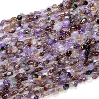 Auralite Small Nugget Gemstones Beads 4-6mm - 15.5" Strand