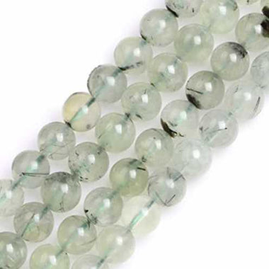 Prehnite (Grape Stone) Round Gemstone Beads - 15.5" Strand | Embrace Calmness and Inner Guidance