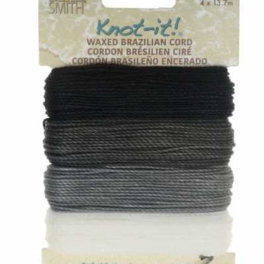 The Bead Smith Knot-it! Waxed Cord - 4 x 13.7m