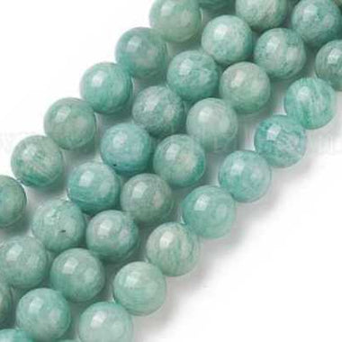 Amazonite Crystal Gemstone Beads Round Choose Size - 15.5in Strand