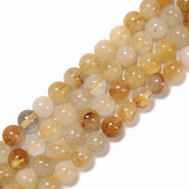 Authentic Best Quality Golden Healer Round Beads - 15.5 inches Strand