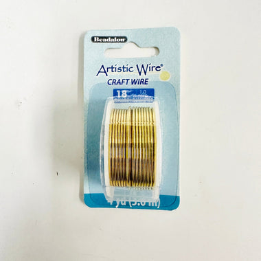 Artistic Wire - Tarnish Resistant Brass - 18 Gauge - Beadsy Beads