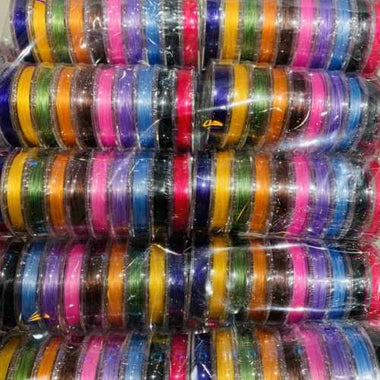 Assorted Crystal String Elastic - 100m - Beadsy Beads
