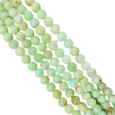 Australian Chrysoprase Crystal Round Gemstones Beads 8mm - 15.5" Strand - Beadsy Beads