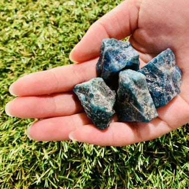 Authentic Apatite Rough Crystal Gemstones 3.5 - 4.5 cm - Beadsy Beads