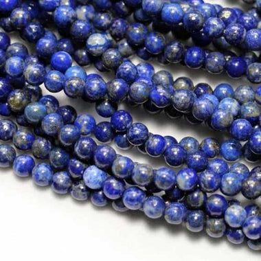 Authentic Best Quality Lapis Lazuli - Loose Gemstone Beads - 15.5 inches - Beadsy Beads