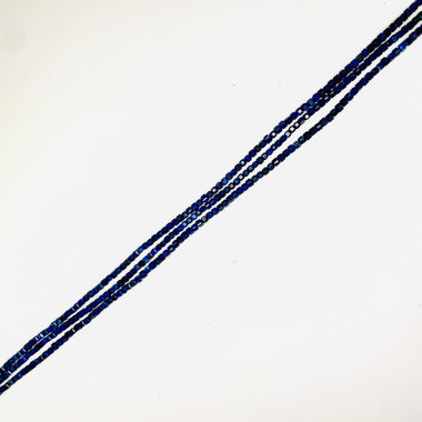 Authentic Dark Lapis Lazuli Crystal Faceted Cube Gemstones Beads 3mm - 15 Inches Strand - Beadsy Beads