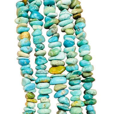 Authentic Hubei Turquoise Chips Crystal Gemstone Beads Strand 15.5 inches strand - Beadsy Beads