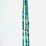 Azurite Cube Crystal 3mm Bead 15 inch strand - Beadsy Beads