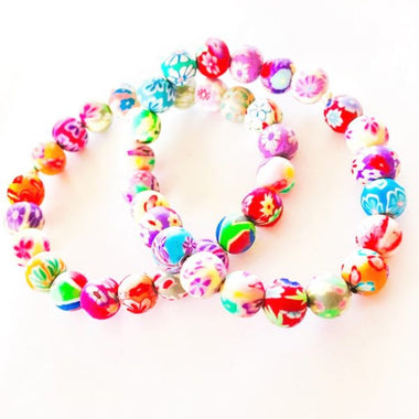 Handmade Polymer Clay Bracelet (adult size)