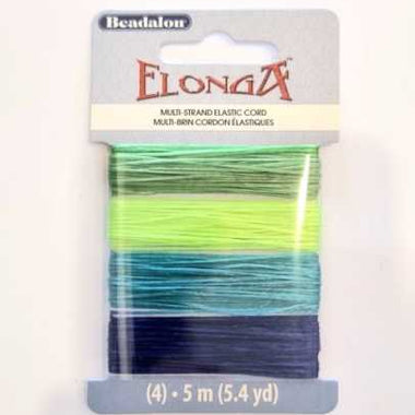 Beadalon Elonga 4 Pack 0.7mm - 5m Roll - Beadsy Beads