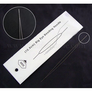 Stainless Steel Big Eye Beading Needles, Seed Bead Needle 10 cm