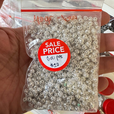 Bulk Sale! Silver Plated 4mm Filigree Spacer filler 600pcs - Beadsy Beads