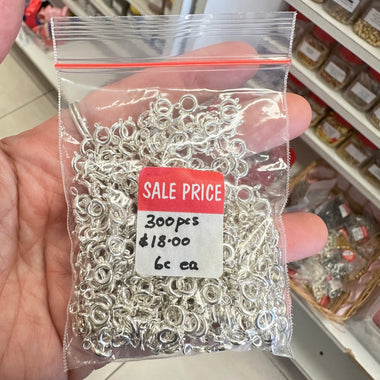 Bulk Sale! Silver Plated Bolt Ring Clasp 300pcs - Beadsy Beads