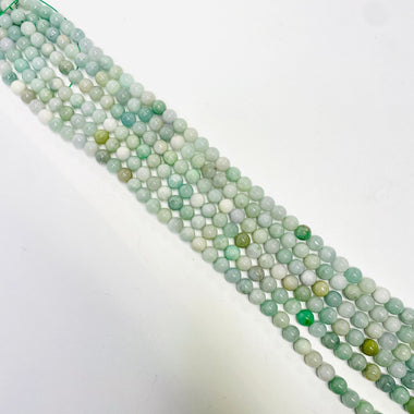 Burma Jade Crystal Gemstone Beads Round - Choose Size - 15.5in Strand - Beadsy Beads
