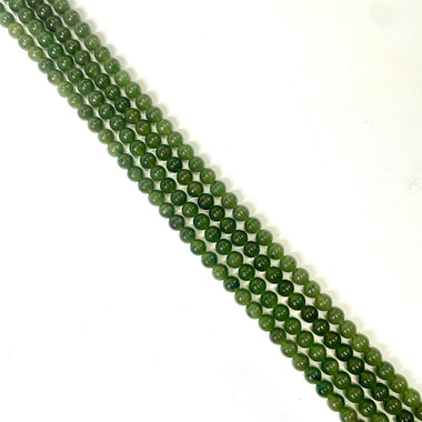 Canadian Jade Crystal Gemstone Beads Round - Choose Size - 15.5in Strand - Beadsy Beads