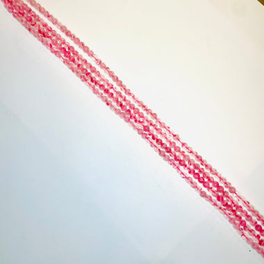 Cherry Blossom Rhodonite Round Beads - 15.5 Inches Strand - Beadsy Beads