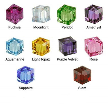 Swarovski Crystal Beads Cube 5601 4mm Choose colours (10pcs)