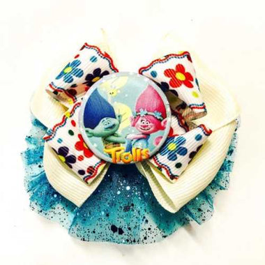 Fancy hair Bow Trolls - Beadsy Beads