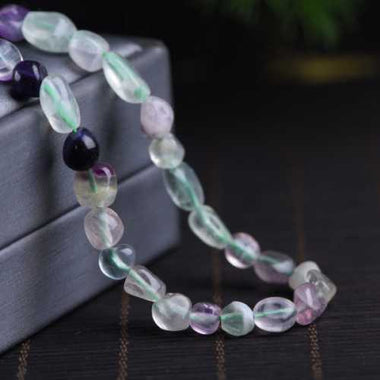 Authentic Fluorite Large Potato Tumbled Nugget Gemstones Bead 12mm -15.5" Strand