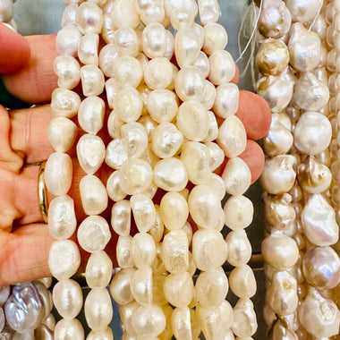 Freshwater Pearl 8 - 9mm - 15.5"inches Strand - Beadsy Beads