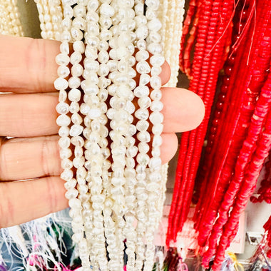 Freshwater Pearl Baroque Beads 4 - 5 mm - 15.5"inches Strand - Beadsy Beads