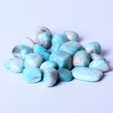 Genuine Amazonite Gemstone Crystal Tumble 3 - 4cm - 2pcs - Beadsy Beads