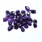 Genuine Amethyst Gemstone Crystal Tumble 2 - 3cm - 2pcs - Beadsy Beads