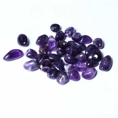 Genuine Amethyst Gemstone Crystal Tumble 2 - 3cm - 2pcs - Beadsy Beads