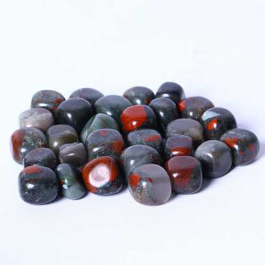 Genuine Bloodstone Cube Gemstone Crystal Tumble 2 - 3cm - Beadsy Beads