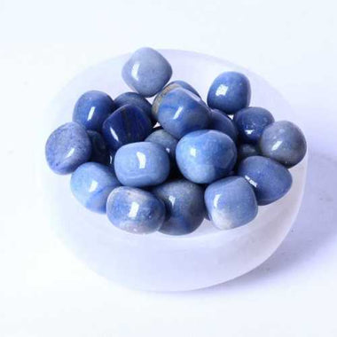 Genuine Blue Aventurine Cube Gemstone Crystal Tumble 2 - 3cm - 2pcs - Beadsy Beads