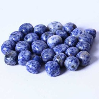 Genuine Blue Spot Jasper Gemstone Crystal Tumble 2 - 3cm - 3pcs - Beadsy Beads