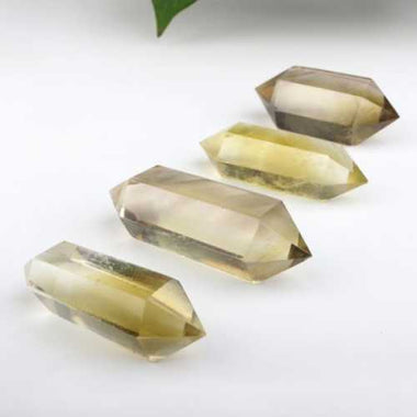 Genuine Citrine Gemstone Crystal Double Points / Generators 4 - 6 cm - Beadsy Beads