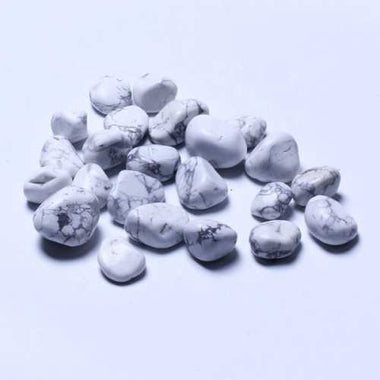 Genuine howlite Gemstone Crystal Tumble 2 - 3cm - 3pcs - Beadsy Beads
