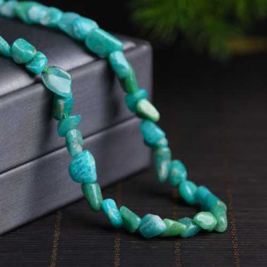 GENUINE Russian Amazonite Potato Gemstones Beads 6*8mm - 15 Inches Strand - Beadsy Beads