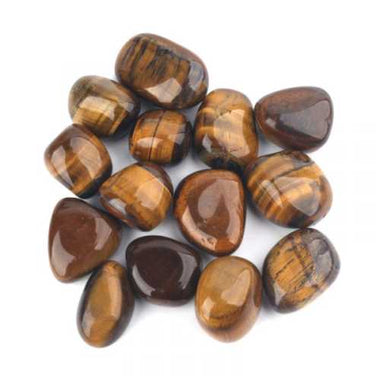 Genuine Tiger Eye Gemstone Crystal Tumble 2 - 3 cm - 3 pcs - Beadsy Beads