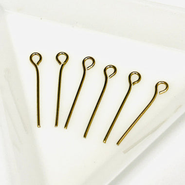 Gold Filled Eye Pins 20mm - 6pcs - Beadsy Beads