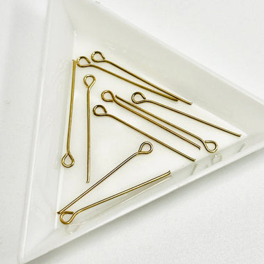 Gold Filled Eye Pins 29mm - 10pcs - Beadsy Beads