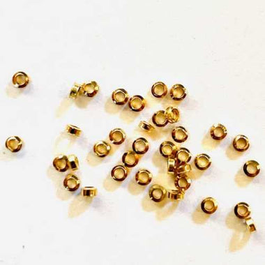 Gold Plated French Crimps 250pcs - Beadsy Beads