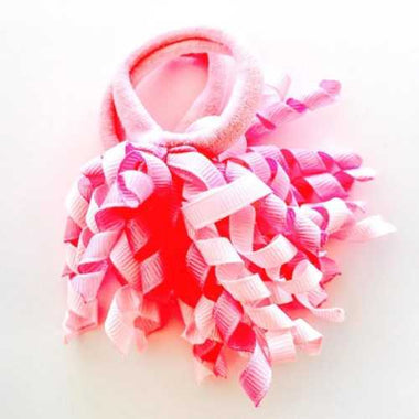 Hair Ties Short Korker Pretty Pink (pair) - Beadsy Beads