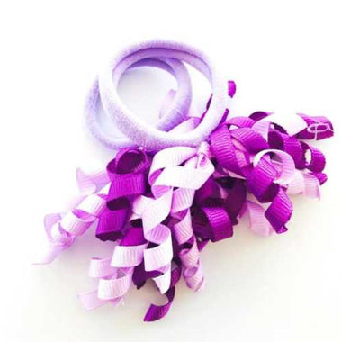 Hair Ties Short Korker Purple (pair) - Beadsy Beads