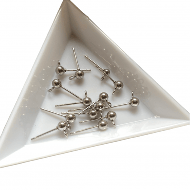 Hypoallergenic Stainless Steel Stud Earrings 20pcs - Beadsy Beads