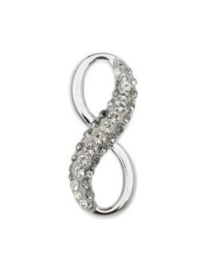 Swarovski Crystal PAVE Infinity Charm / Pendant Diamontes 67402 - 20 mm