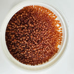 Japanese Delica Seed Beads sz11 / DB764 Transparent Amber Matte - 10 grams - Beadsy Beads